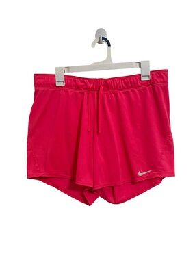 Nike Women’s Bright Pink Athletic Shorts with Swoosh